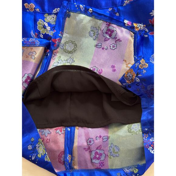 Jaded London Floral Satin Skirt Zipper O-ring Detail Sz S NWOT - Picture 7 of 8